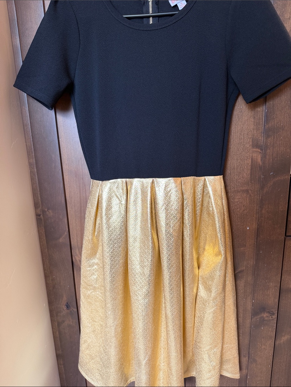 Women’s Black and Gold Party Dress